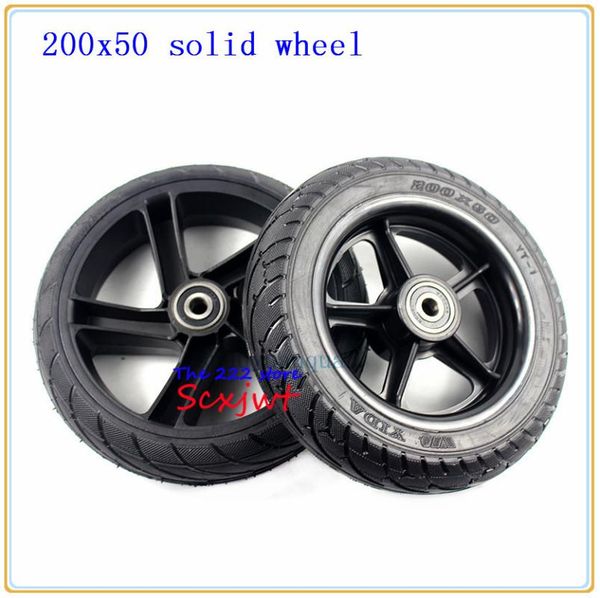 motorcycle wheels & tires electric scooter tyre with wheel hub 8" 200x50 tire non-inflation vehicle explosion-proof 
motorcycle wheels & tires electric scooter tyre with wheel hub 8" 200x50 tire non-inflation vehicle explosion-proof