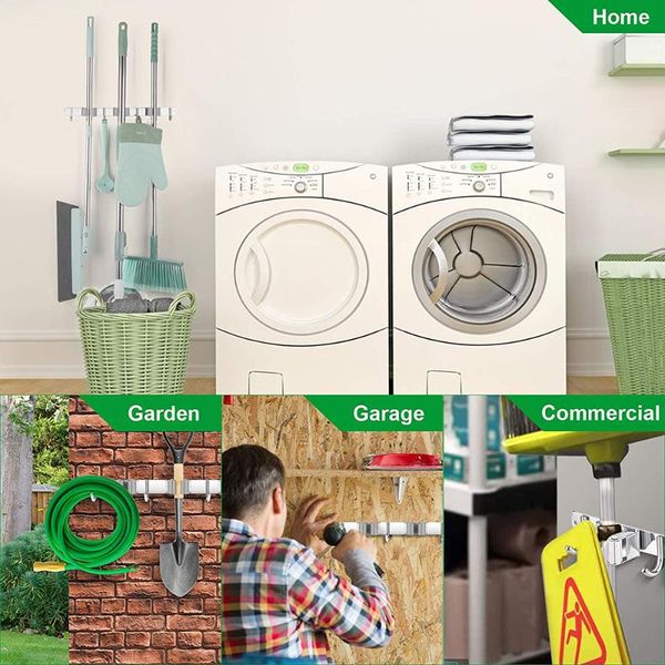 towel racks 38.5cm mop broom holder with 4 hooks wall mount heavy duty stainless steel utility punch rack for kitchen bathroom va88
towel racks 38.5cm mop broom holder with 4 hooks wall mount heavy duty stainless steel utility punch rack for kitchen bathroom va88