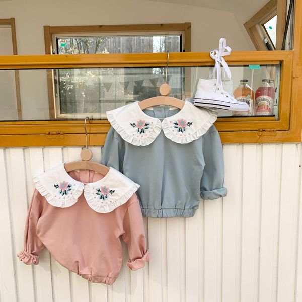 spring korean children's sweatshirt t shirt baby girl embroidered toddler girls lotus leaf large lapel t-shirts, Blue
spring korean children's sweatshirt t shirt baby girl embroidered toddler girls lotus leaf large lapel t-shirts, Blue
