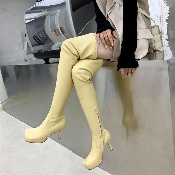 boots stretch thigh high over the knee women stiletto heels party dress nightclub catwalk square head socks size 43, Black
boots stretch thigh high over the knee women stiletto heels party dress nightclub catwalk square head socks size 43, Black