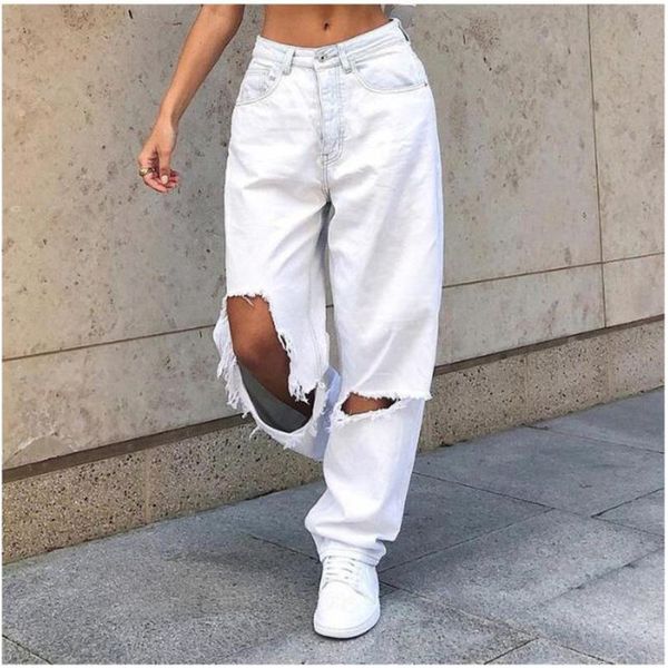 women/girl cotton mid waist broken hole water washing straight jeans british style hip hop vintage do old white cowboy pants women's, Blue
women/girl cotton mid waist broken hole water washing straight jeans british style hip hop vintage do old white cowboy pants women's, Blue
