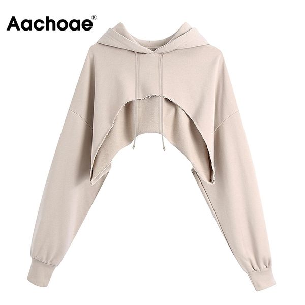 aachoae fashion solid women crop hoodies sweatshirts streetwear batwing long sleeve hooded pullovers irregular hem chic 210413, Black
aachoae fashion solid women crop hoodies sweatshirts streetwear batwing long sleeve hooded pullovers irregular hem chic 210413, Black