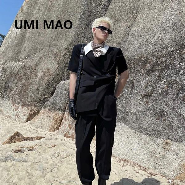 men's suits & blazers umi mao dark wind 2021 summer fashion v-neck short-sleeved irregular suit thinner jacket for men and women y2k, White;black
men's suits & blazers umi mao dark wind 2021 summer fashion v-neck short-sleeved irregular suit thinner jacket for men and women y2k, White;black