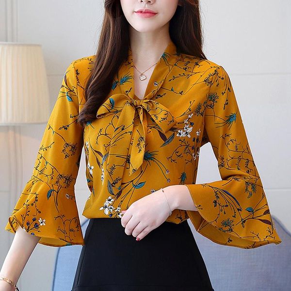 women's blouses & shirts chiffon shirt female summer 2022 bow v collar white printing transparent women flare sleeve blouse
women's blouses & shirts chiffon shirt female summer 2022 bow v collar white printing transparent women flare sleeve blouse