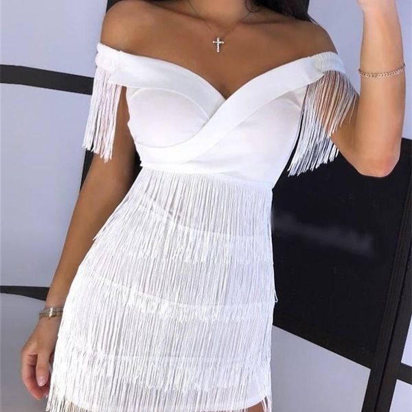 white fringe celebrity evening runway party dress women tassels short sleeve club dress vestidos, Black;gray
white fringe celebrity evening runway party dress women tassels short sleeve club dress vestidos, Black;gray