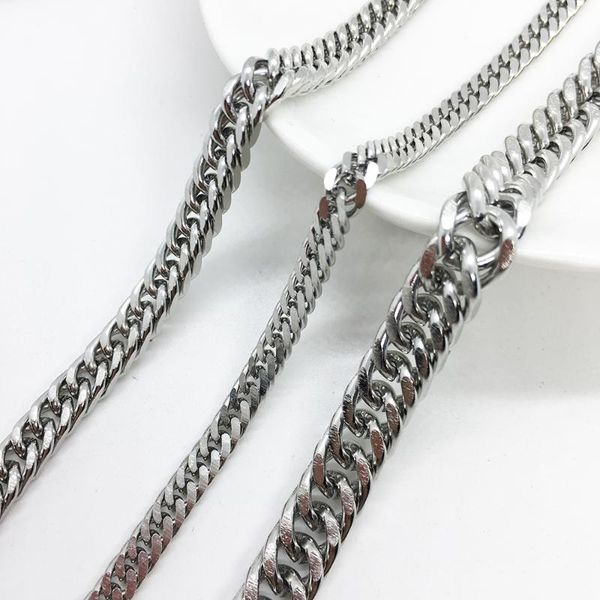 chains 1m/lot stainless steel cuban diy connect the luggage chain collocation crafts bracelet handmade hip hop necklace jewelry, Silver
chains 1m/lot stainless steel cuban diy connect the luggage chain collocation crafts bracelet handmade hip hop necklace jewelry, Silver