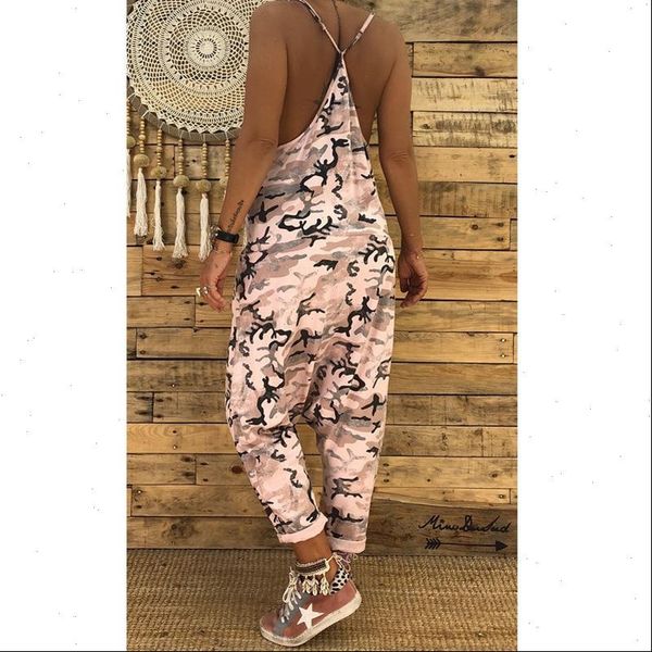 casual loose v neck womens rompers spaghetti strap backless sleeveless pocket harem pants female plus size streetwear, Black;white
casual loose v neck womens rompers spaghetti strap backless sleeveless pocket harem pants female plus size streetwear, Black;white