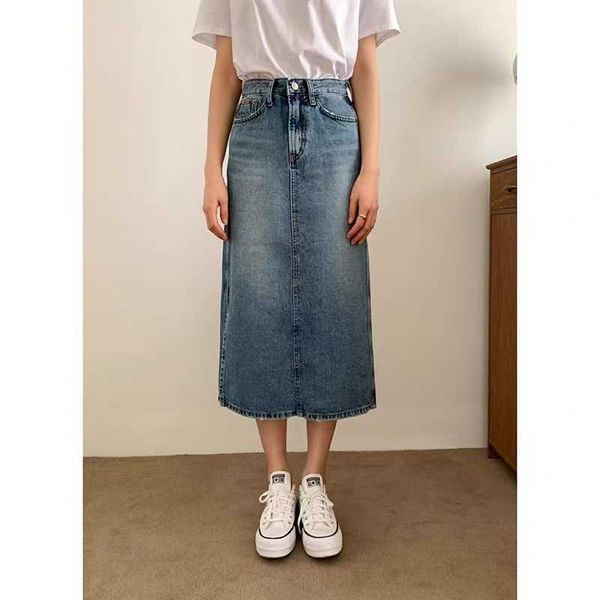 summer 2021 loose high waist split denim skirt women's korean version show thin medium length a-line hip fashion, Black
summer 2021 loose high waist split denim skirt women's korean version show thin medium length a-line hip fashion, Black
