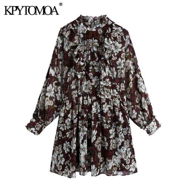 women chic fashion floral print ruffled mini dress vintage elastic waist with lining female dresses vestidos mujer 210421, Black;gray
women chic fashion floral print ruffled mini dress vintage elastic waist with lining female dresses vestidos mujer 210421, Black;gray