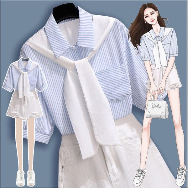 women's tracksuits 2021 women summer elegant 2 piece set female striped chiffon short sleeve + high waist skirt suit lady casual sweet, Gray
women's tracksuits 2021 women summer elegant 2 piece set female striped chiffon short sleeve + high waist skirt suit lady casual sweet, Gray