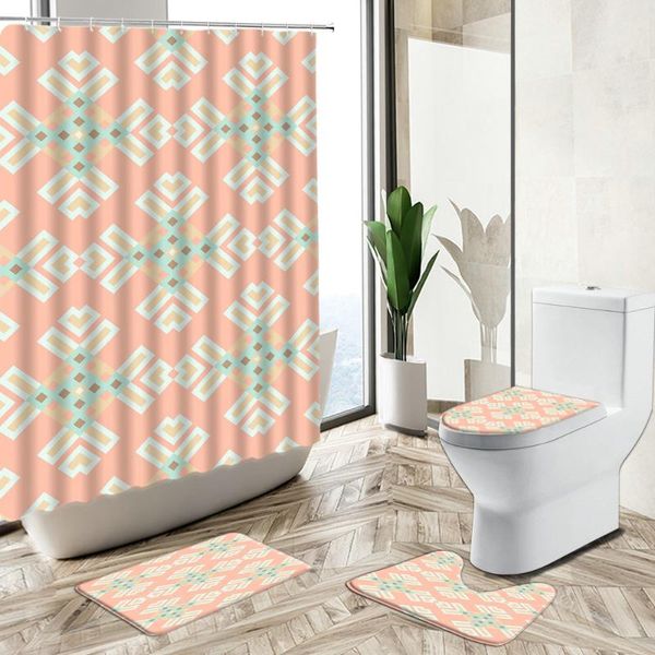 shower curtains modern geometric curtain abstract pattern kid bathroom set pink yellow green design non-slip carpet toilet cover foot mat
shower curtains modern geometric curtain abstract pattern kid bathroom set pink yellow green design non-slip carpet toilet cover foot mat