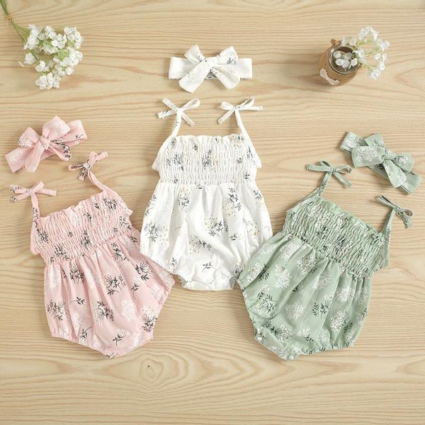 rompers born baby bodysuit infant girls sleeveless suspenders floral headbands clothing jumpsuits, Blue
rompers born baby bodysuit infant girls sleeveless suspenders floral headbands clothing jumpsuits, Blue