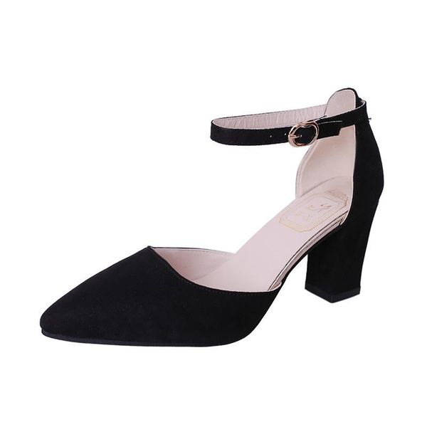 sandals women's 2021 summer pointed high heels thick heel bag with side air buckle strap female, Black
sandals women's 2021 summer pointed high heels thick heel bag with side air buckle strap female, Black