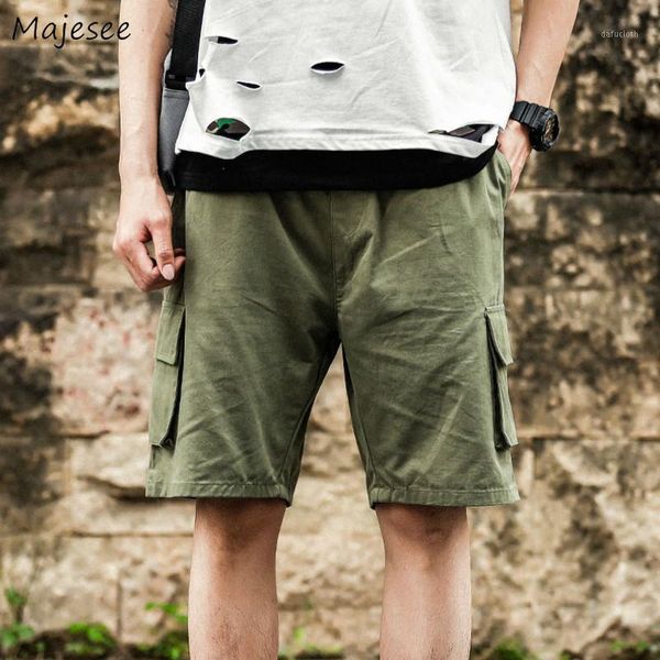 men casual shorts loose solid short trouser fitness basketball cargo pants army green summer all-match korean style fashion chic men's, White;black
men casual shorts loose solid short trouser fitness basketball cargo pants army green summer all-match korean style fashion chic men's, White;black
