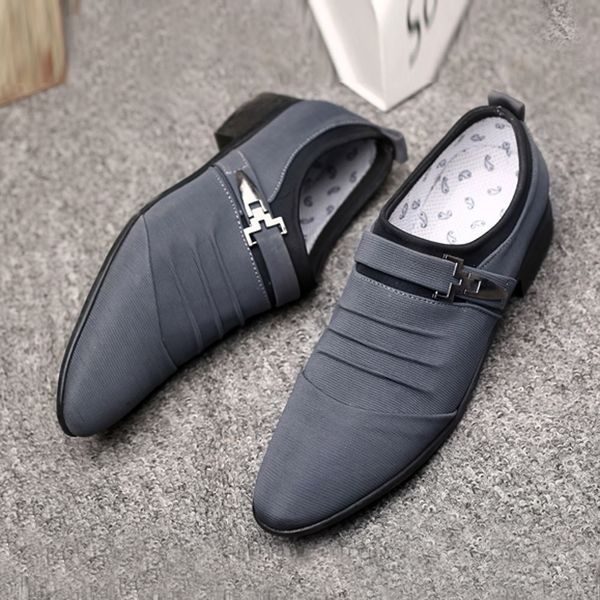 formal shoes men casual slip on men dress shoes canvas business men oxford formal shoes for casual pointed toe, Black
formal shoes men casual slip on men dress shoes canvas business men oxford formal shoes for casual pointed toe, Black