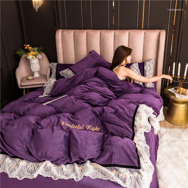baby velvet warm soft 4pcs embroidery lace bed set duvet cover flat fitted sheet pillowcases solid purple royal blue green11
baby velvet warm soft 4pcs embroidery lace bed set duvet cover flat fitted sheet pillowcases solid purple royal blue green11