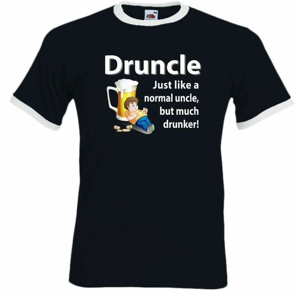 Druncle Mens Funny Drunk Uncle T-Shirt Fathers Day Birthday 30th 40th 50th, White;black
Druncle Mens Funny Drunk Uncle T-Shirt Fathers Day Birthday 30th 40th 50th, White;black