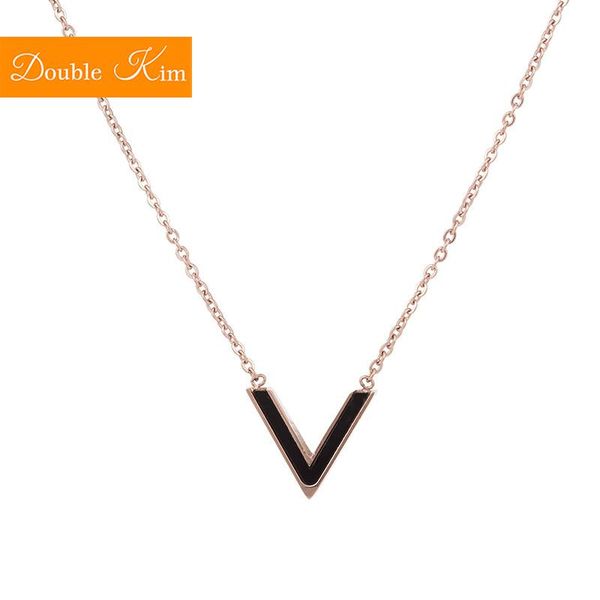 pendant necklaces gold v-necklace women titanium stainless steel rose color link chain necklace trendy fashion girl jewelry gift, Silver
pendant necklaces gold v-necklace women titanium stainless steel rose color link chain necklace trendy fashion girl jewelry gift, Silver