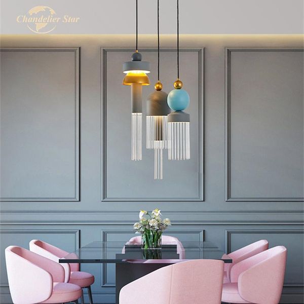 nordic led chandeliers lighting modern macaron metal glass pendant hanging lamps bedroom living room dining lights lustre
nordic led chandeliers lighting modern macaron metal glass pendant hanging lamps bedroom living room dining lights lustre