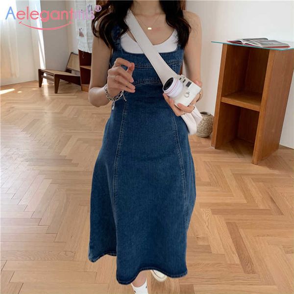 aelegantmis denim spaghetti strap dress women loose a line sleeveless dresses korean chic long vestidos female streetwear 210607, Black;gray
aelegantmis denim spaghetti strap dress women loose a line sleeveless dresses korean chic long vestidos female streetwear 210607, Black;gray