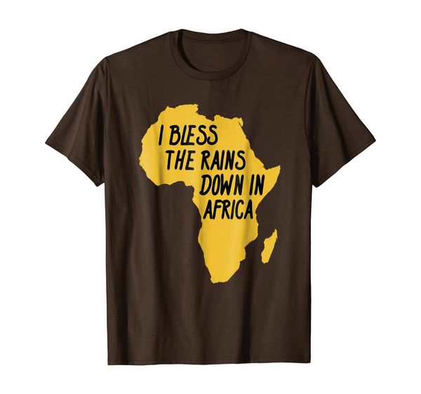 i bless the rains down in africa t-shirt, White;black