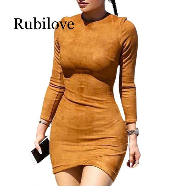 casual dresses rubilove long sleeve slim party dress club brown vestido women winter skin tight faux suede bodycon, Black;gray
casual dresses rubilove long sleeve slim party dress club brown vestido women winter skin tight faux suede bodycon, Black;gray
