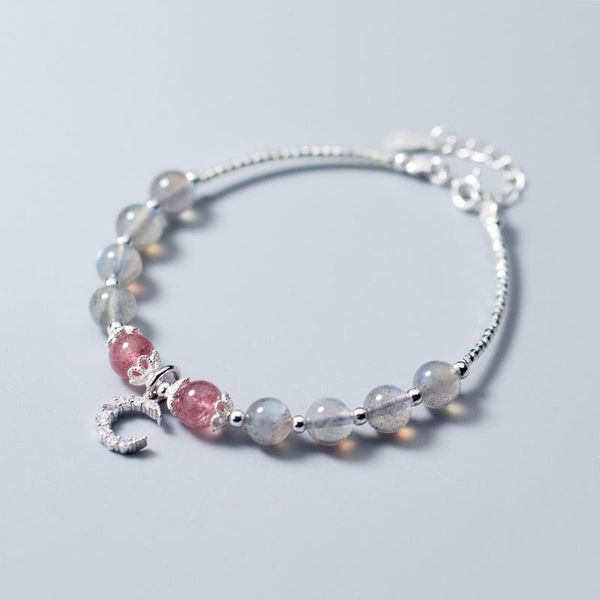 charm bracelets 100% 925 solid sterling silver bracelet moonstone strawberry crystal beads moon cz 16cm women girl jewelry gift, Golden;silver
charm bracelets 100% 925 solid sterling silver bracelet moonstone strawberry crystal beads moon cz 16cm women girl jewelry gift, Golden;silver