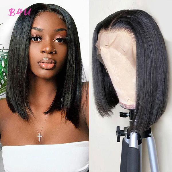brazilian straight hair bob lace front wig ladies short human hair bob closed wig natural hairline 13x4, Black
brazilian straight hair bob lace front wig ladies short human hair bob closed wig natural hairline 13x4, Black