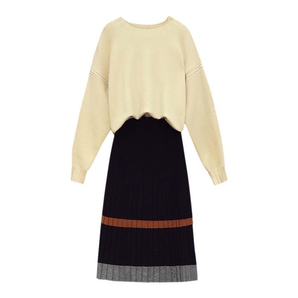 women's tracksuits fall and winter women white pullover sweater & black long skirt leisure knitting two pcs suit casual lady outfit ves, Gray
women's tracksuits fall and winter women white pullover sweater & black long skirt leisure knitting two pcs suit casual lady outfit ves, Gray
