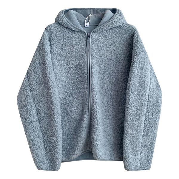 women's jackets lamb wool hooded zipper jacket women autumn winte warm long sleeve blue black casual korean style outwear, Black;brown
women's jackets lamb wool hooded zipper jacket women autumn winte warm long sleeve blue black casual korean style outwear, Black;brown