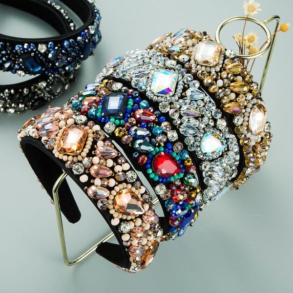handmade luxurious gold full crystal beaded baroque headband rhinestone hairbands for women wedding charming hair accessories
handmade luxurious gold full crystal beaded baroque headband rhinestone hairbands for women wedding charming hair accessories