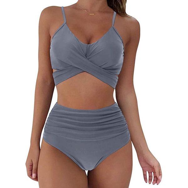 women's swimwear bikini 2021 summer solid set high waist zwempak women brazilian bodysuit swimsuit biquini #t3g, White;black
women's swimwear bikini 2021 summer solid set high waist zwempak women brazilian bodysuit swimsuit biquini #t3g, White;black