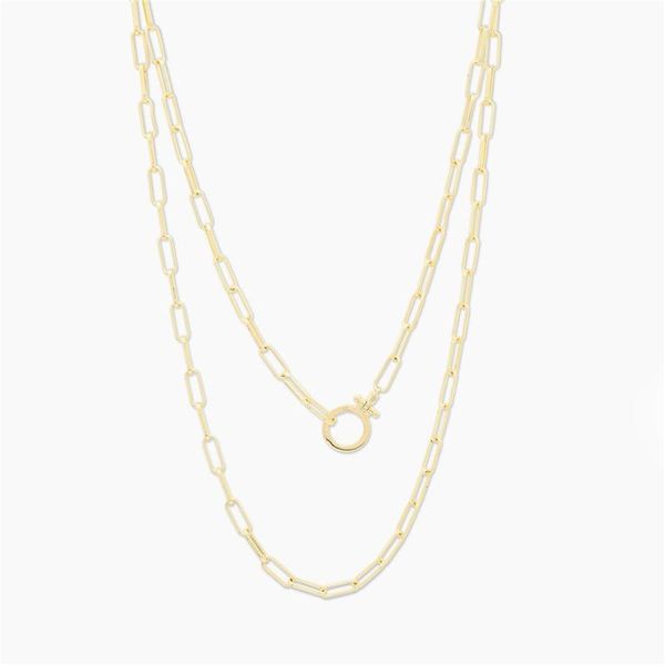 chains 2021 style necklace fashion double lock copper plating 14k gold paper clip chain simple women's pendant party wholesale, Silver
chains 2021 style necklace fashion double lock copper plating 14k gold paper clip chain simple women's pendant party wholesale, Silver