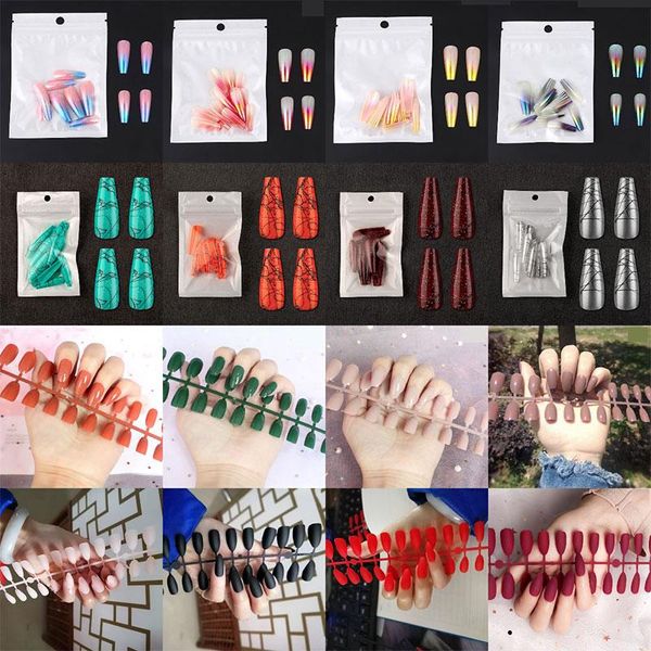 false nails 1pack ballet coffin fake multicolor glitter powder abs plastic press on tips nail art, Red;gold
false nails 1pack ballet coffin fake multicolor glitter powder abs plastic press on tips nail art, Red;gold