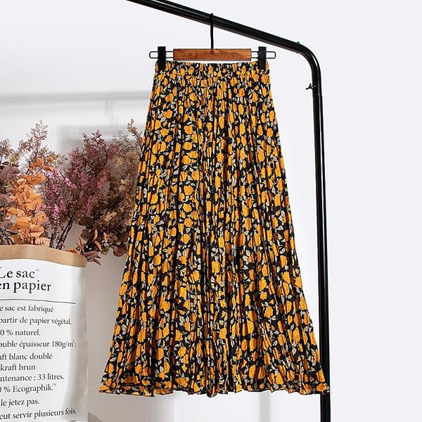 skirts long section skirt spring and summer 2021 women's korean version of the elastic high waist floral chiffon, Black
skirts long section skirt spring and summer 2021 women's korean version of the elastic high waist floral chiffon, Black