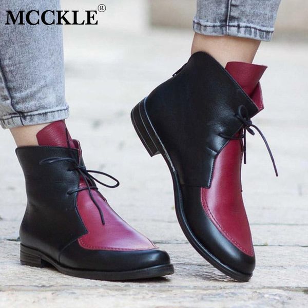 boots women ankle vintage shoes patchwork leather ladies lace up retro low heel women's autumn female footwear 2021, Black
boots women ankle vintage shoes patchwork leather ladies lace up retro low heel women's autumn female footwear 2021, Black