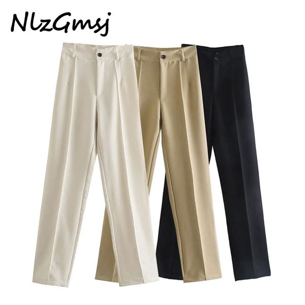 pant women fashion office wear casual straight pants vintage high waist zipper side pockets female trousers 04 210628, Black;white
pant women fashion office wear casual straight pants vintage high waist zipper side pockets female trousers 04 210628, Black;white