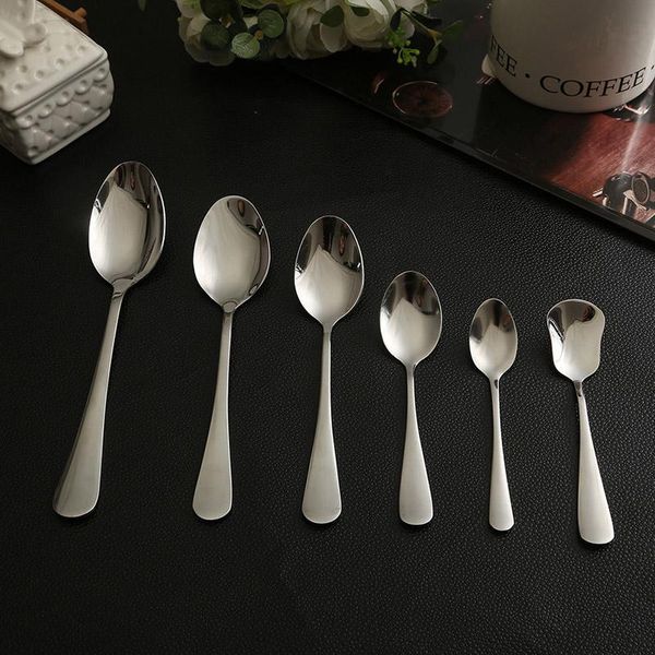 stainless steel spoon for eat soup coffee ice cream tea dessert flatware dining tool metal kitchen home utensil vacuum plating spoons
stainless steel spoon for eat soup coffee ice cream tea dessert flatware dining tool metal kitchen home utensil vacuum plating spoons