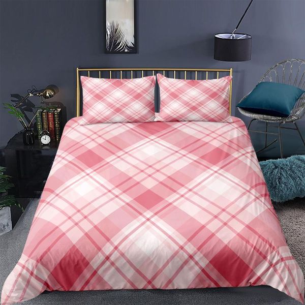 bedding sets pink plaid set kawaii fashoin gift 3d print comforter luxury king single duvet cover home textile decor modern
bedding sets pink plaid set kawaii fashoin gift 3d print comforter luxury king single duvet cover home textile decor modern