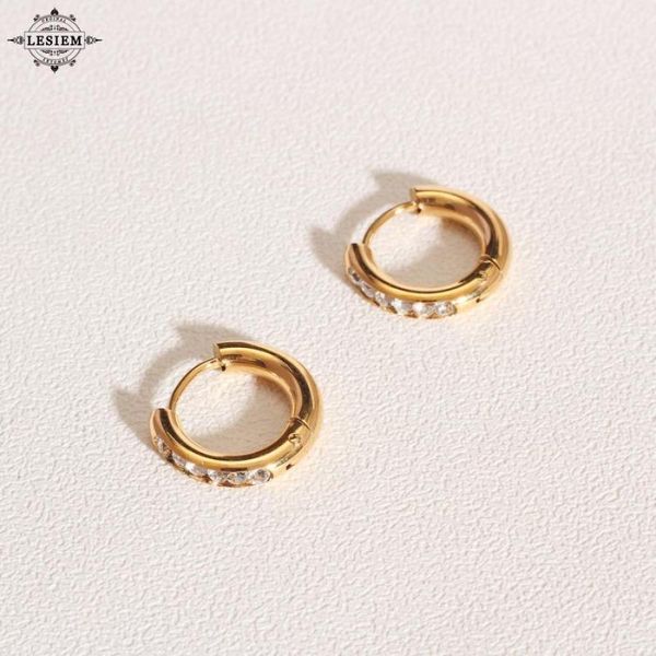hoop & huggie lesiem 18kgp gold filled women earrings light and luxurious temperament earring accessories, Golden;silver
hoop & huggie lesiem 18kgp gold filled women earrings light and luxurious temperament earring accessories, Golden;silver