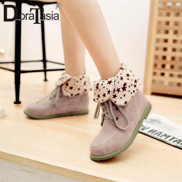 boots doratasia plus size 33-47 female ankle winter warm plush casual women round toe flat with shoelace shoes woman, Black
boots doratasia plus size 33-47 female ankle winter warm plush casual women round toe flat with shoelace shoes woman, Black