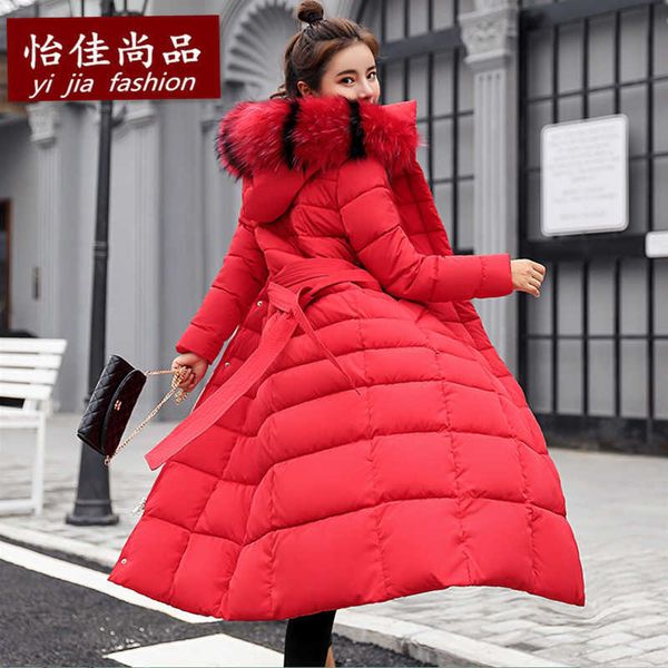 cotton padded women's winter korean version long knee down cotton clothes large wool collar slim and thickened
cotton padded women's winter korean version long knee down cotton clothes large wool collar slim and thickened