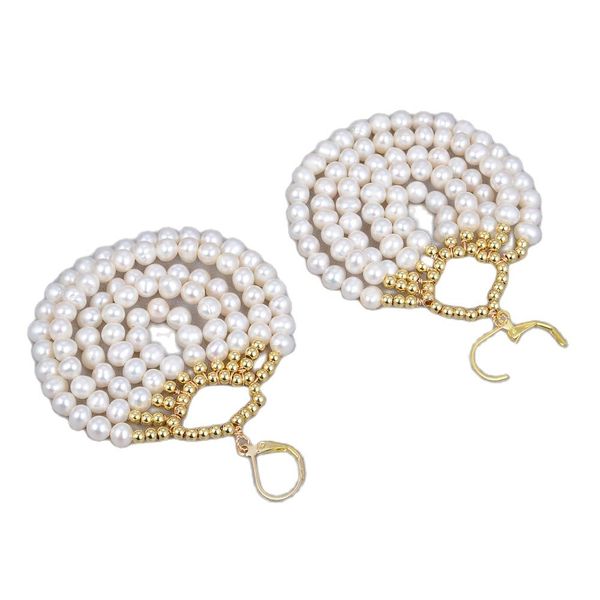 guaiguai jewelry natural white pearl earrings gold color plated lever back cute for women girl gift, Silver
guaiguai jewelry natural white pearl earrings gold color plated lever back cute for women girl gift, Silver