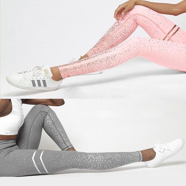 yoga outfit tracksuit women high waist elastic stamping silver printing pants fitness women's leggings
yoga outfit tracksuit women high waist elastic stamping silver printing pants fitness women's leggings
