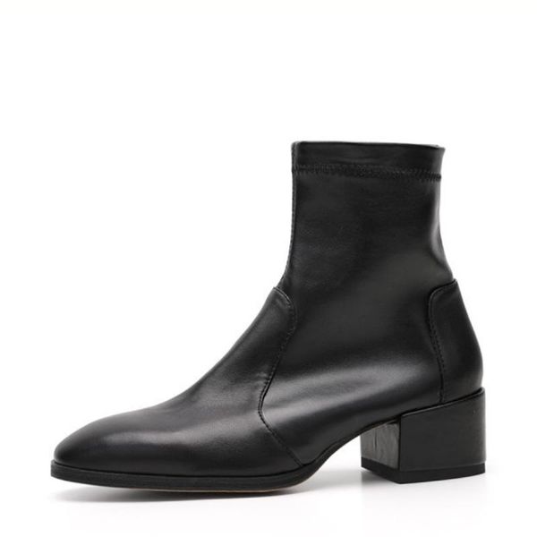 boots 2021 autumn&winter women's mid-calf square toe fashionable patent leather stiletto mid-tube high-heel, Black
boots 2021 autumn&winter women's mid-calf square toe fashionable patent leather stiletto mid-tube high-heel, Black