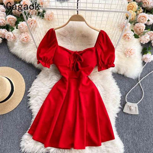 dresses women summer square collar puff sleeve hollow out mini dress slim fashion korean chic vestidos 210531, Black;gray
dresses women summer square collar puff sleeve hollow out mini dress slim fashion korean chic vestidos 210531, Black;gray