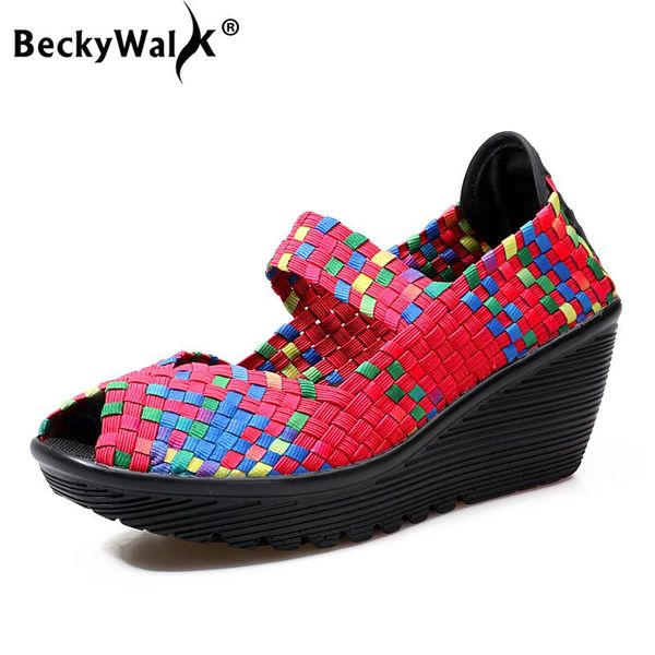 dress shoes beckywalk women open toe woven wedge summer platform sandals plastic woman handmade sandalias mujer wsh2899, Black
dress shoes beckywalk women open toe woven wedge summer platform sandals plastic woman handmade sandalias mujer wsh2899, Black