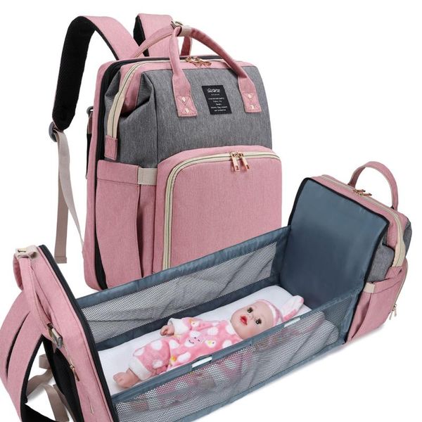 backpack 3 in 1 diape bag with foldable baby bed multi-functional waterproof mummy travel bassinet nappy
backpack 3 in 1 diape bag with foldable baby bed multi-functional waterproof mummy travel bassinet nappy