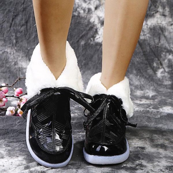 boots autumn and winter fashion snow ladies shiny waterproof plus size short women's velvet warm flat, Black
boots autumn and winter fashion snow ladies shiny waterproof plus size short women's velvet warm flat, Black