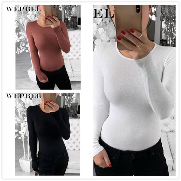 women casual skinny bodysuit long sleeve solid color o neck high elastic romper overalls women's jumpsuits & rompers, Black;white
women casual skinny bodysuit long sleeve solid color o neck high elastic romper overalls women's jumpsuits & rompers, Black;white